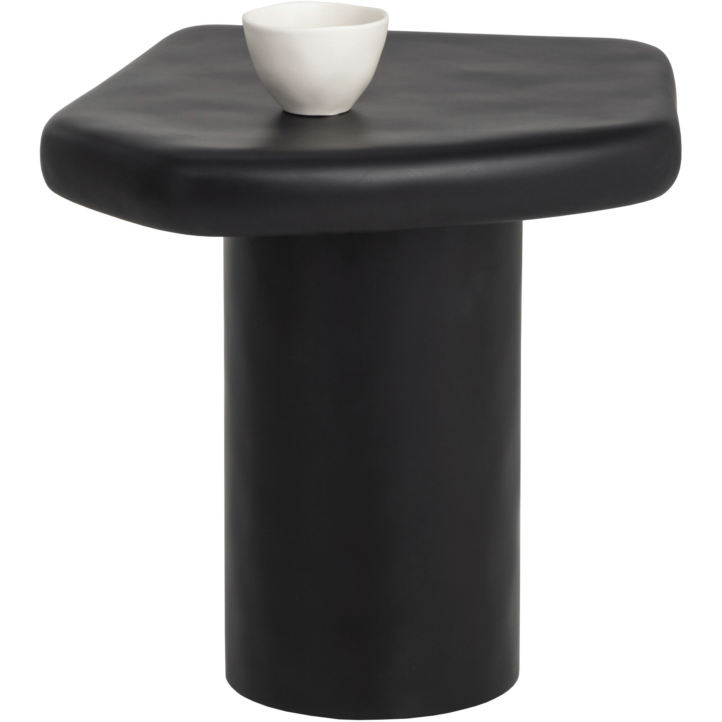 Detti 23.5 X 22 inch Matte Black Outdoor End Table